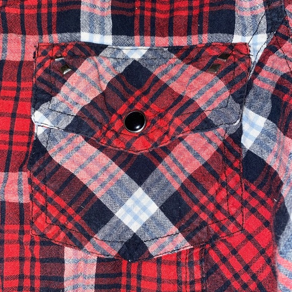 Red Ranch | Tops | Red Ranch Red Plaid Flannel Pearl Snap Western Shirt ...